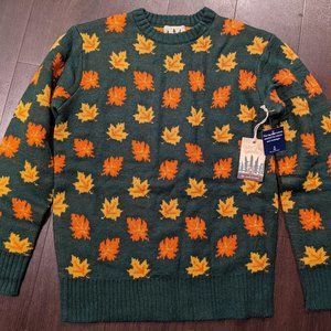 NWT Kiel James Patrick The Big Cozy Fall Leaf Sweater